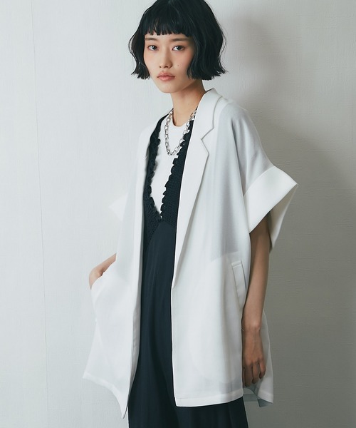 【美品】トゥモローランド KNOTT◆メッシュ サマージャケット◆レディース 美品】トゥモローランド KNOTT ◇メッシュ サマージャケット