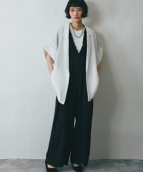 ■美品■T-ジャケット テーラード サマー ジャケット メッシュ生地 軽量 M fr958270_1.jpg