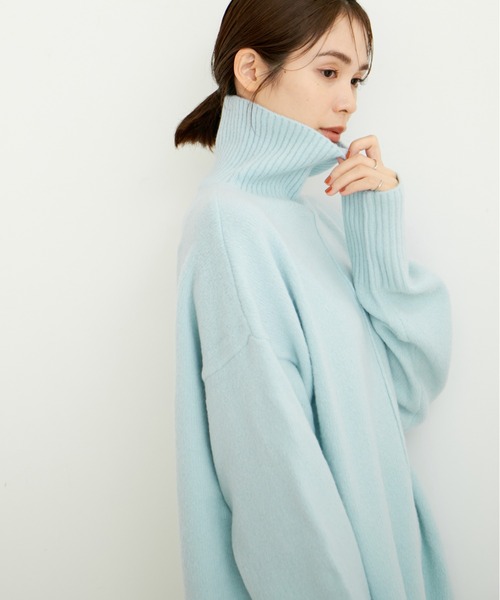 「LE CERCLE par rope'」 タートルネックニット M ベージュ系その他2 レディース_画像8