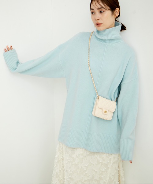 「LE CERCLE par rope'」 タートルネックニット M ベージュ系その他2 レディース_画像9