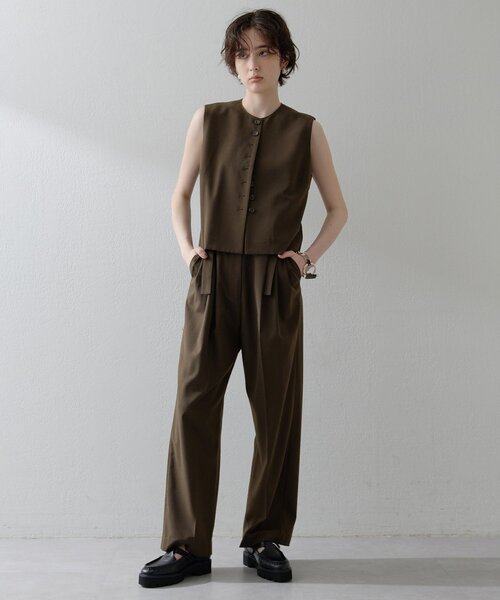 【THE PAUSE】コンパクトジレ THE PAUSE ベスト ジレ 「THE PAUSE」トロコンパクトジレ