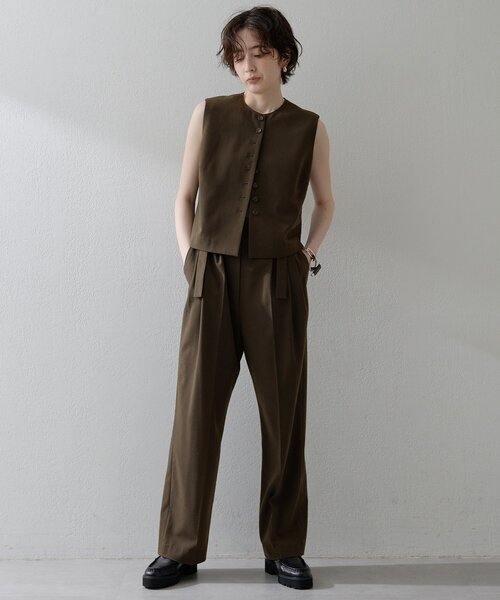 THE PAUSE ベスト ジレ 「THE PAUSE」トロコンパクトジレ