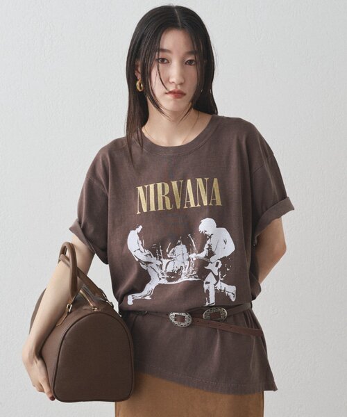 ラスト一点！【新品】 NIRVANA デザインTシャツ M タイ購入 Loungedress tシャツ 「GOOD ROCK SPEED」 NIRVANA Tシャツ