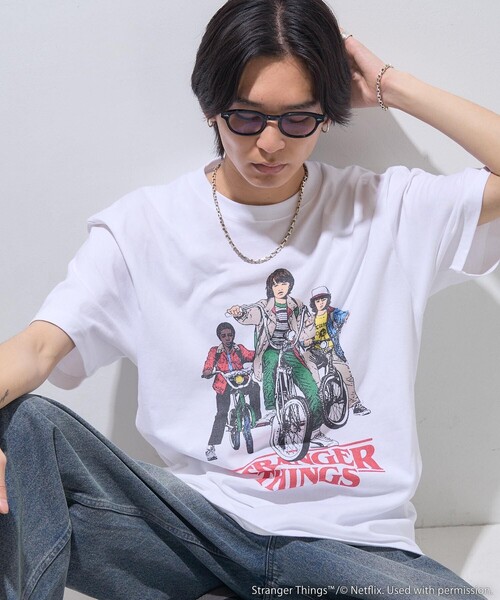 「FREAK'S STORE」 半袖Tシャツ MEDIUM チャコールグレー レディース