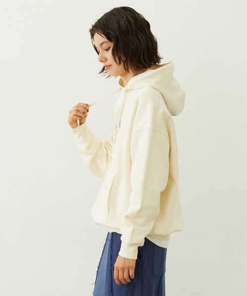 MILKFED.（ミルクフェド） パーカー PLAID HEART SWEAT HOODIE