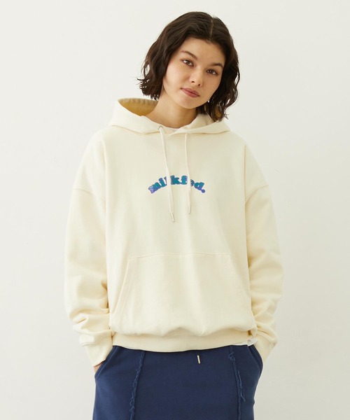 MILKFED.（ミルクフェド） パーカー PLAID HEART SWEAT HOODIE