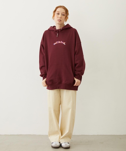 MILKFED. スウェットパーカー Champion（チャンピオン） パーカー MILKFED.xCHAMPION SWEAT HOODIE