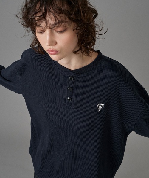 【もんきち】サーマルknitヘンリートップス ànuke online store（アンヌーク） / Thermal 2way TopsThermal 2way