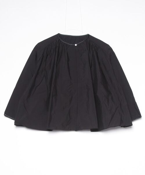 tシャツ コットンナイロンギャザーシャツ レディース