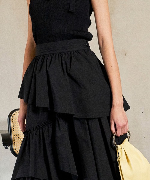 MAISON SPECIAL（メゾンスペシャル） フリルスカート FREE ブルー