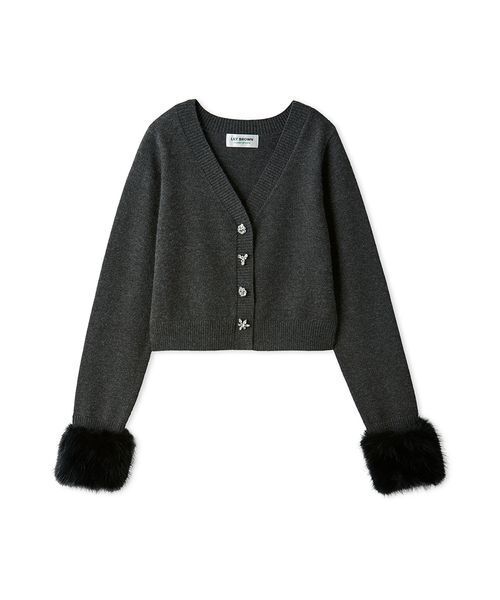 LILY BROWN（リリーブラウン） カーディガン 「L.B CANDY STOCK」袖