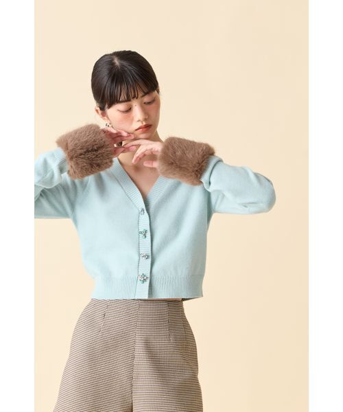 LILY BROWN（リリーブラウン） カーディガン 「L.B CANDY STOCK」袖