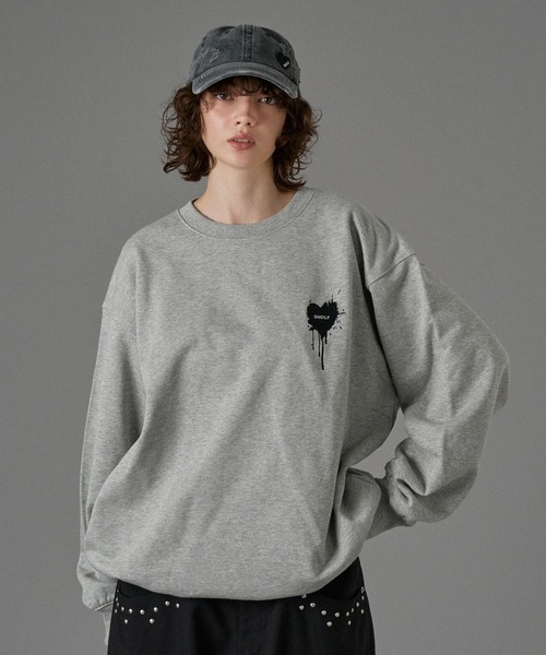 ONCILY（オンシェリー） トレーナー スウェット 26SS HEART LOGO DRAW
