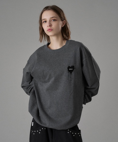 ONCILY（オンシェリー） トレーナー スウェット 26SS HEART LOGO DRAW