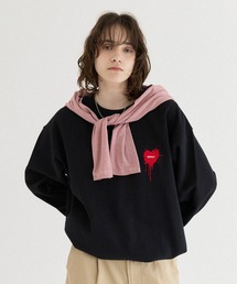 ONCILY（オンシェリー） トレーナー スウェット 26SS HEART LOGO DRAW