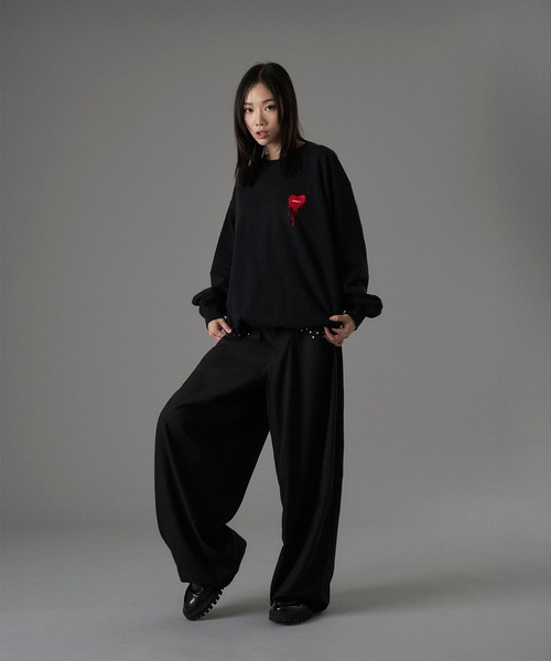 ONCILY（オンシェリー） トレーナー スウェット 25AW HEART LOGO DRAW