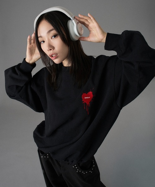 ONCILY（オンシェリー） トレーナー スウェット 26SS HEART LOGO DRAW