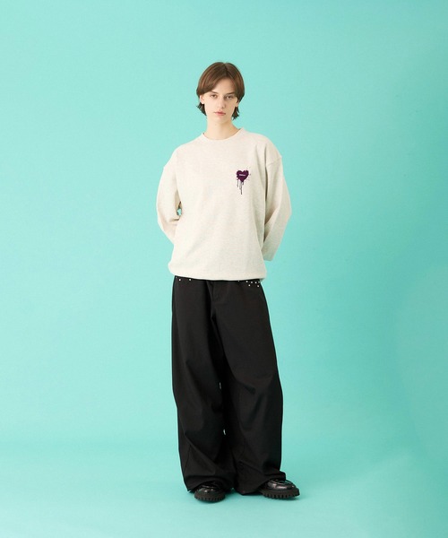 ONCILY（オンシェリー） トレーナー スウェット 26SS HEART LOGO DRAW 