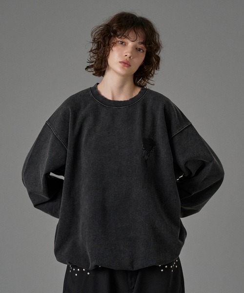 【お値下げ中】 スウェット トレーナー ONCILY トレーナー スウェット 25AW HEART LOGO DRAW CODE SWEAT