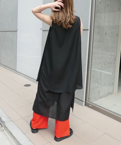 MARK AND LONA ノースリーブ ワンピース ブラック MARK AND LONA ノースリーブ ワンピース ブラック MARK & LONA(マーク