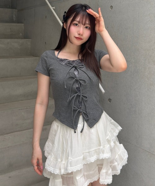 Lae スカート ティアードランダムフリルスカート : ZOZOTOWN Yahoo!店