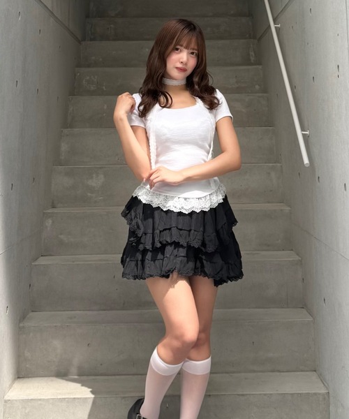 Lae スカート ティアードランダムフリルスカート : ZOZOTOWN Yahoo!店