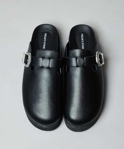 「FREAK'S STORE」 サンダル 24cm ブラック メンズ_画像2