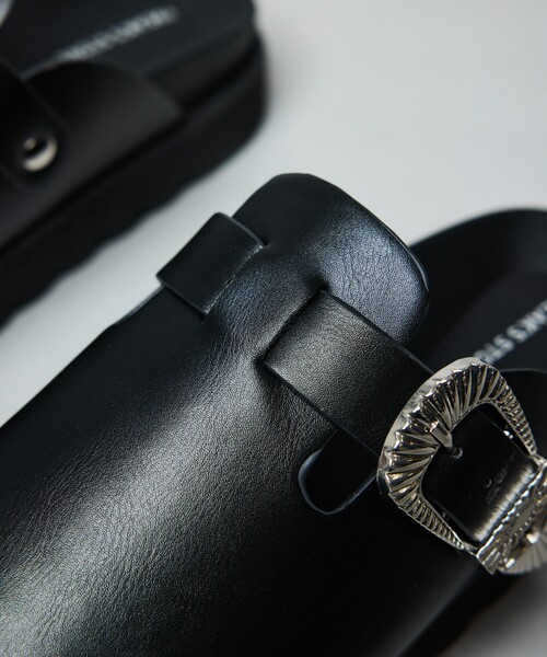 「FREAK'S STORE」 サンダル 24cm ブラック メンズ_画像7