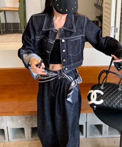 セットアップ WIDE INDIGO DENIM SET UP レディース : ZOZOTOWN Yahoo