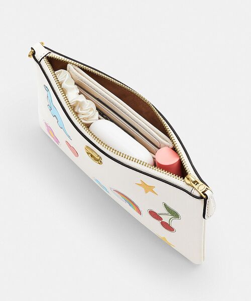 新品タグ付き　COACH スモールリストレット　バッグ　ポーチ　本革 公式】COACH – コーチ | スモール リストレット