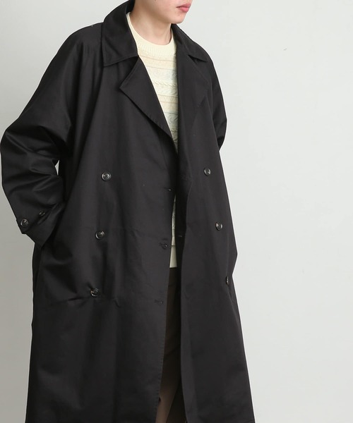 「SENSE OF PLACE by URBAN RESEARCH」 トレンチコート MEDIUM ブラック メンズ_画像4