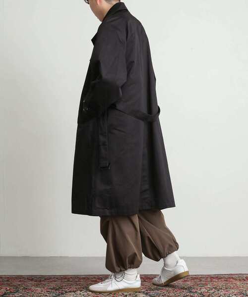 「SENSE OF PLACE by URBAN RESEARCH」 トレンチコート MEDIUM ブラック メンズ_画像7
