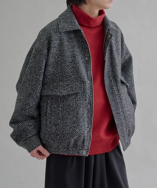 ウールショートブルゾン tk.TAKEO KIKUCHI（ティーケータケオキクチ） ブルゾン アウター