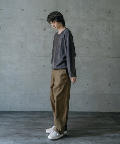 ラトルトラップ（RATTLE TRAP）/ピグメントカット風ロングスリーブニット RATTLE TRAP（ラトルトラップ） セーター ニット ピグメントカット風