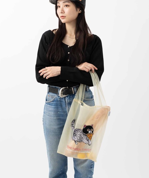 Jubilee（ジュビリー） エコバッグ オーガンジー 犬・猫 刺繍