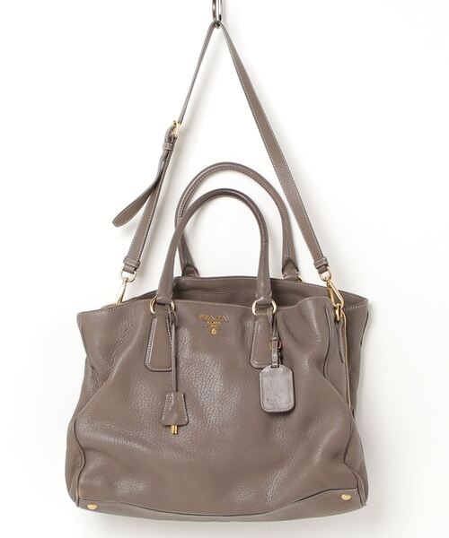 PRADA（プラダ） 2WAYバッグ - グレー レディース : ZOZOTOWN Yahoo!店