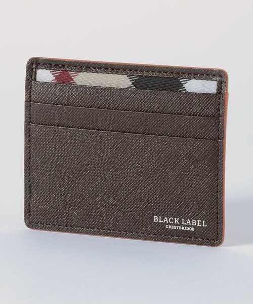 BLACK LABEL CRESTBRIDGE レザーチェックミニウォレット BLACK LABEL CRESTBRIDGE（ブラックレーベル クレストブリッジ） 財布