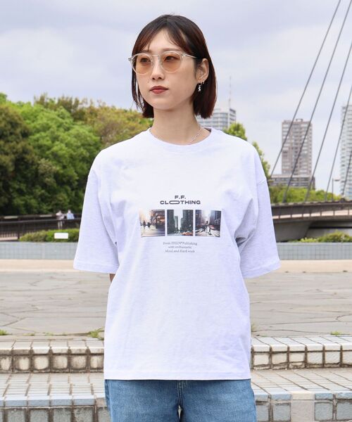 「FFEIN」 半袖Tシャツ MEDIUM ホワイト メンズ_画像3