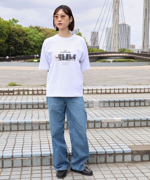 「FFEIN」 半袖Tシャツ MEDIUM ホワイト メンズ_画像4