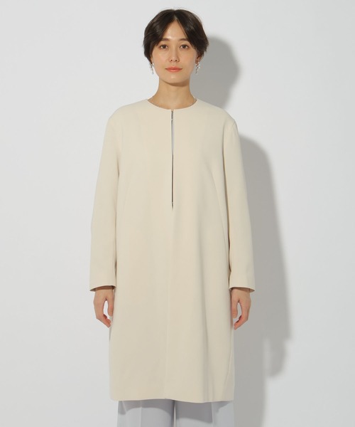 「Elura」 ノーカラーコート FREE ホワイト レディース_画像7