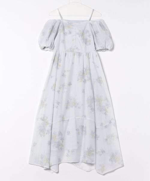 「31 Sons de mode」 半袖ワンピース S サックスブルー レディース_画像2