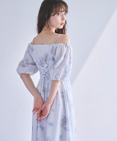 「31 Sons de mode」 半袖ワンピース S サックスブルー レディース_画像5