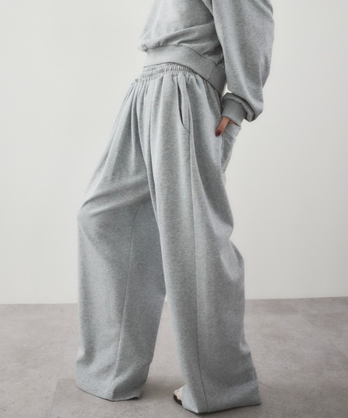  グレー ジャージパンツ HANNE スウェットパンツ ジャージ スウェットタッチタックパンツ