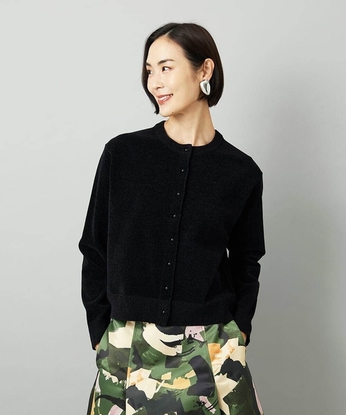 ミッシェルクラン（MICHEL ）/コンパクトモールカーディガン MICHEL KLEIN（ミッシェルクラン） カーディガン コンパクトモール