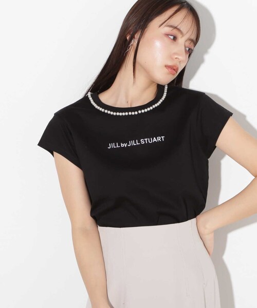 「JILL by JILL STUART」 半袖カットソー FREE ブラック レディース_画像2