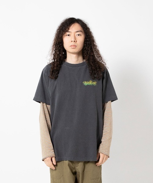 [UNION(UNION TOKYO)] короткий рукав футболка SMALL голубой мужской 