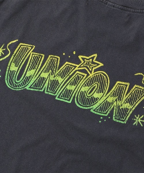 [UNION(UNION TOKYO)] короткий рукав футболка SMALL голубой мужской 