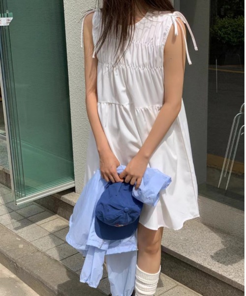 「gossip！ロサンゼルス」 ノースリーブワンピース FREE ブラック レディース_画像7