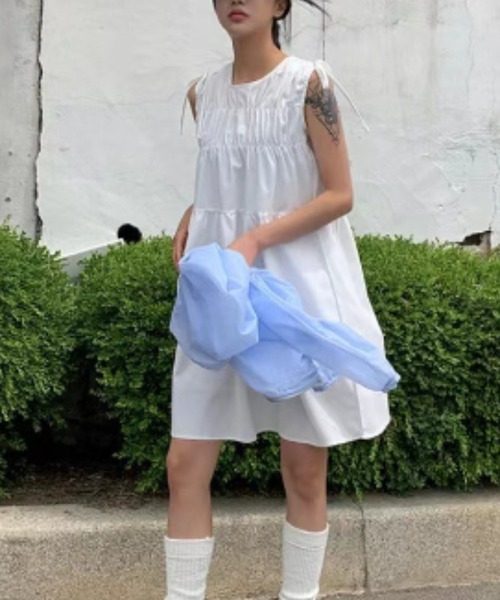 「gossip！ロサンゼルス」 ノースリーブワンピース FREE ブラック レディース_画像9