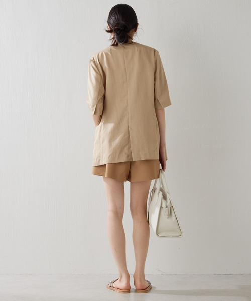 Whim Gazette（ウィム ガゼット） ノーカラージャケット FREE ベージュ